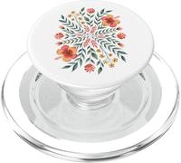 Floral Mandala Boho Botánico Naturaleza Calma Vibes Arte PopSockets PopGrip para MagSafe