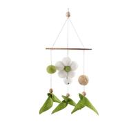 Floral Mobile - Hanging Crib Cot Wind Chime With Soft Cartoon Pendant Toys | Nursery Room Decorative Bed Bell Ornament | Infant Sleep Soothing Gift Boys Girls Bedroom Bassinet