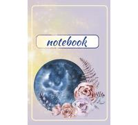 Floral Moon Notebook for Notes, 6 x 9”: 365 Lined Pages, One Page for Every Day of the Year | Perfect for Notes,
