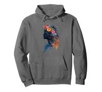 Floral Mujer Botánica Belleza Pétalos Florecer Gracia Femenina Sudadera con Capucha