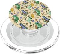 Floral Mushroom Pattern For Women and Girls Aesthetic Frog PopSockets PopGrip para MagSafe