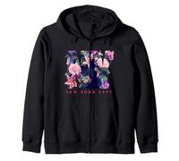 Floral New York City tee Shirt, New York City Graphic Design Sudadera con Capucha
