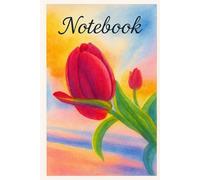 Floral Notebook Featuring Lined Writing Paper: This notebook makes an ideal gift for anyone who has passionate about writing, flowers, and tulips.