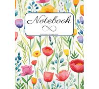 Floral Notebook: Luxury Inspired Notebook | Aesthetic Floral Design | Perfect Notebook for Work and School | Great Gift for Her | Wide Lined | 100 Pages | 8.5x11 inches