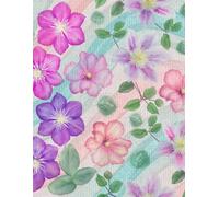 Floral Pattern Softcover Journal: "Elegant floral design to brighten your writing moments."