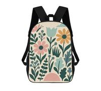 Floral Pattern with Butterfly And Cloud Mochilas Infantiles Mochila Escolar Impresa En 3D Para Niños Mochilas De Viaje Bolsas Para Libros Para Niños 17inch Mochila Escolar