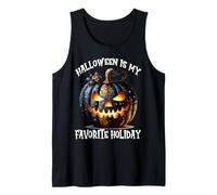 Floral Pumpkin For Goth Mom Halloween Is My Favorite Holiday Camiseta sin Mangas