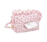 Floral Quilted Diaper Tote Portable Stroller Organizer Bag | Pushchair Nappy Storage, Wipes Dispenser Pouch, Adjustable Strap Design | with Home Park Travel Pool Outdoor Essentials
