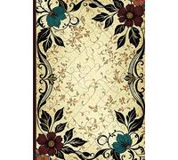Floral Reverie: An Unruled Vintage Notebook: 7x10 Inch Blank Page Journal | 110 Unlined Pages for Drawing, Writing, and Creative Freedom | Matte Finish with Elegant Floral Design