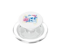 Floral Rose Skull Tattoo Flash Gótico Gráfico PopSockets PopGrip para MagSafe