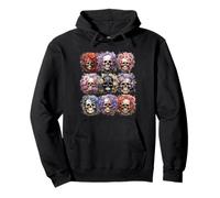 Floral Skull Pattern For Women Mexican Skull with Flowers Sudadera con Capucha