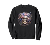 Floral Skull with Flowers For Mexican Women Dia De Muertos Sudadera
