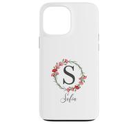 Floral Sofia Nombre Flores Nombre Personalizado Sofia Carcasa para iPhone 13 Pro MAX