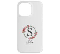 Floral Sofia Nombre Flores Nombre Personalizado Sofia Carcasa para iPhone 14 Pro MAX