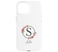 Floral Sofia Nombre Flores Nombre Personalizado Sofia Carcasa para iPhone 15