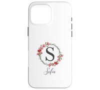 Floral Sofia Nombre Flores Nombre Personalizado Sofia Carcasa para iPhone 16 Pro MAX