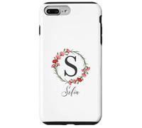 Floral Sofia Nombre Flores Nombre Personalizado Sofia Carcasa para iPhone 7 Plus/8 Plus