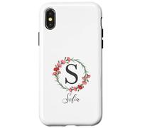 Floral Sofia Nombre Flores Nombre Personalizado Sofia Carcasa para iPhone X/XS