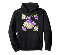 Floral Sommer Graphic For Women Purple GNOME Daisy Flower Sudadera con Capucha