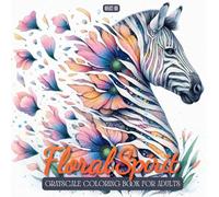 Floral Spirit Coloring Book: Grayscale Adult Coloring with Animal Portraits, Beautiful Flowers, and Mythical Gods & Goddesses (Blooming Serenity: Grayscale Coloring Book)