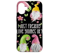 Floral Spring GNOME Quote For Women Girls Cute Summer Gnomes Carcasa para iPhone 16 Plus