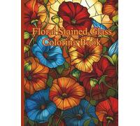 Floral Stained Glass Coloring Book