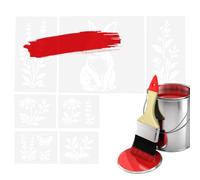 Floral Stencils - Reusable Drawing Templates for Home Decor