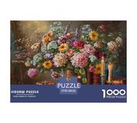 Floral Still Life Painting_2 Material Fiable Buen Regalo para Adultos, Jóvenes Y Amantes De Los Rompecabezas 38x26cm/1000pcs