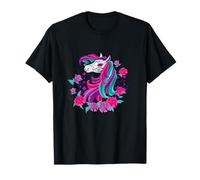 Floral Sugar Skull Horse Dia De Muertos - Boho Women Camiseta