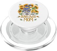Floral Summer GNOME Shows Love & Heart For Mom and Sunflower PopSockets PopGrip para MagSafe