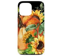 Floral Sunflower and Pumpkin Motif Cute Autumn Fall Graphic Carcasa para iPhone 13 Pro MAX