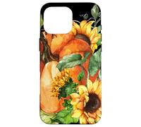 Floral Sunflower and Pumpkin Motif Cute Autumn Fall Graphic Carcasa para iPhone 16 Pro MAX