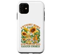 Floral Sunflower Garden Gnomes For Gardening Mom and Summer Carcasa para iPhone 11