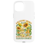 Floral Sunflower Garden Gnomes For Gardening Mom and Summer Carcasa para iPhone 15