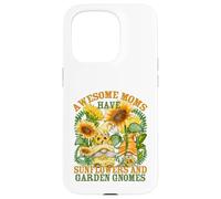 Floral Sunflower Garden Gnomes For Gardening Mom and Summer Carcasa para iPhone 15 Pro
