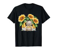 Floral Sunflower GNOME and Teddy BAER For Hippies and Summer Camiseta