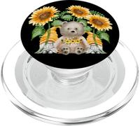 Floral Sunflower GNOME and Teddy BAER For Hippies and Summer PopSockets PopGrip para MagSafe