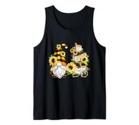Floral Sunflower GNOME For Hippies and Gardener Hello Summer Camiseta sin Mangas