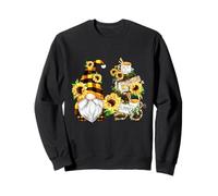 Floral Sunflower GNOME For Hippies and Gardener Hello Summer Sudadera
