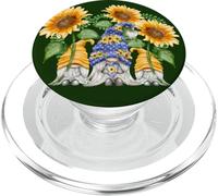 Floral Sunflower GNOME Love & Heart For Hippies and Gardener PopSockets PopGrip para MagSafe