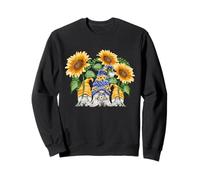 Floral Sunflower GNOME Love & Heart For Hippies and Gardener Sudadera