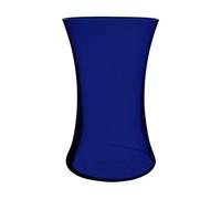 Floral Supply Online Jarrón de reunión Azul Cobalto de 8 Pulgadas y folleto guía de Flores, jarrón Decorativo de Cristal para arreglos Florales, Bodas, decoración del hogar u Oficina.