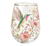 Floral Tea Glass - Elegant Pattern Print, Heat Resistant Material, Clear Beverage Body, Stable Base Design | Beautiful Coffee Mug Drinking Vessel For Cafe Home Beer Birthday Party Wedding Kitchen Bar