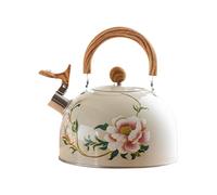 Floral Tea Kettle, 3L Vintage Teapot, 6.69x6.69x9.17 Inches Elegant Handle Design, Stove Top Safe, Charming Kitchen Kettle, Perfect Home Decor for Housewarming Christmas New Year