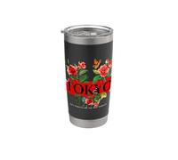 Floral Tokyo Japan Fashion Graphic Tees & Cool Designs Vaso térmico de acero inoxidable de doble pared