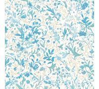 Floral vintage neutro Papel tapiz despegable y adhesivo 45cm x 600cm , Azul gris floral Papel de contacto autoadhesivo, revestimiento de pared para la decoración de encimeras de gabinetes de dormitori