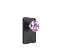 Floral Violet Flower For Hippe Mom Aesthetic Purple GNOME PopSockets PopWallet para MagSafe