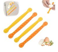 Floral/Wavy Egg Cutter Set for Deviled Eggs - Food Safe Hard Boiled Egg Slicer with Wavy Blades, Food Safe Egg Slicer for Easter/Kitchen, Easy Clean (4pcs)