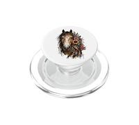 Floral Wild Horse Country Equitación Boho Western Cowgirl PopSockets PopGrip para MagSafe