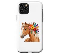 Floral Wild Horse Girl Country Horse Riding Daughter Girls Carcasa para iPhone 11 Pro
